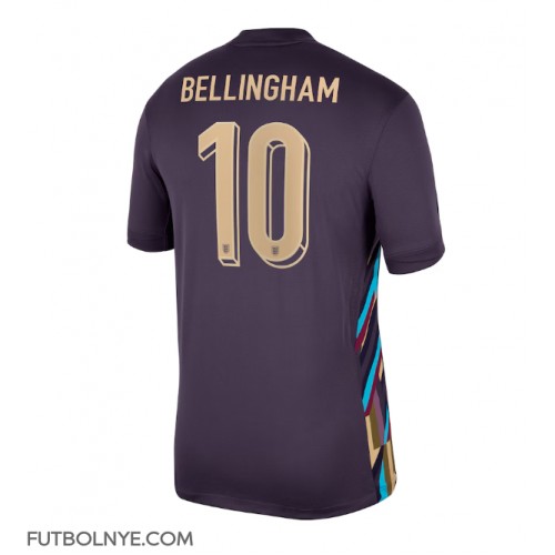 Camiseta Inglaterra Jude Bellingham #10 Visitante Equipación para mujer Eurocopa 2024 manga corta